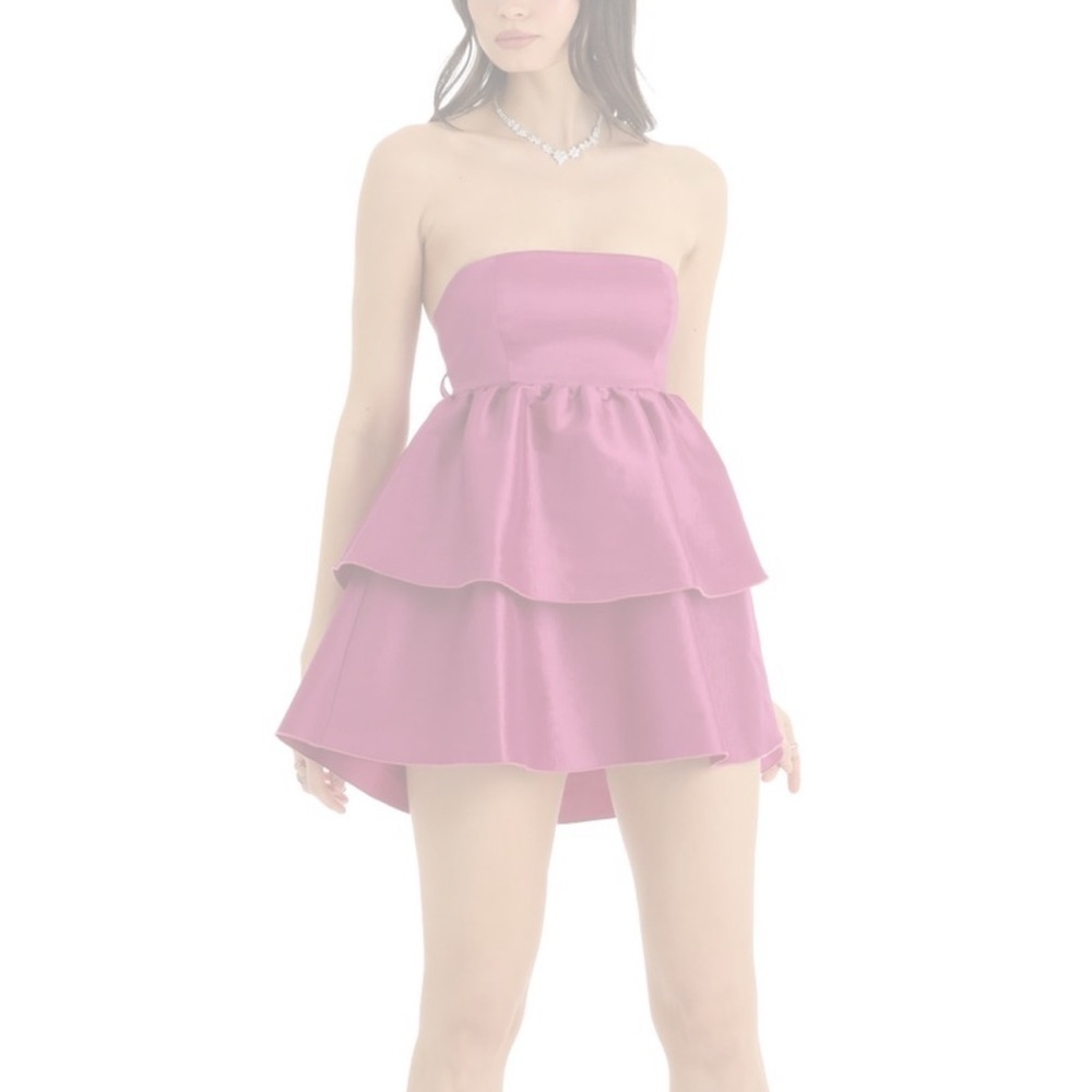 Lucy in the sky womens Ruffle Baby Doll Dress in Mauve size medium